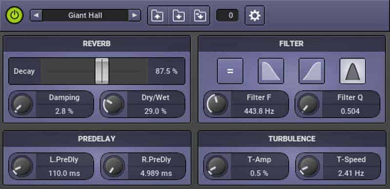 MuVerb is a free reverb VST plugin by MuTools.