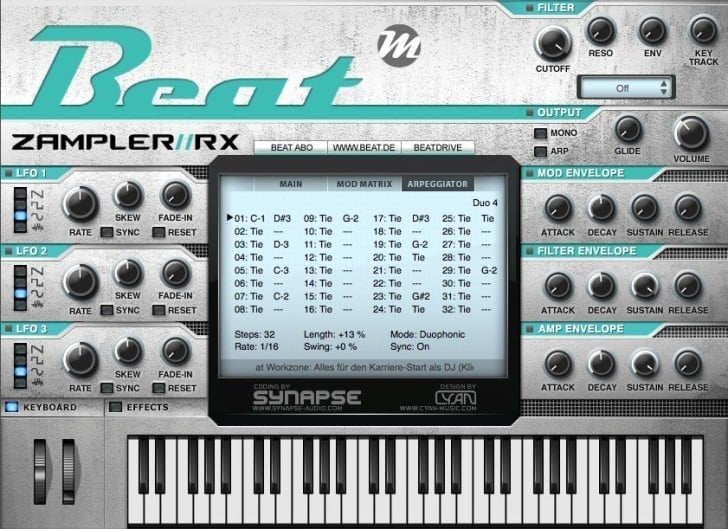 Zampler RX by Beat Magazine.