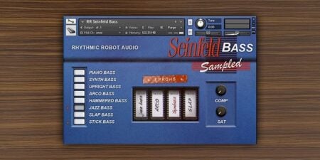 Free Seinfeld Bass sample pack for NI Kontakt by Rhythmic Robot.