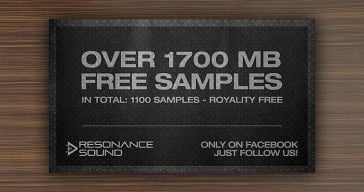 Over 1 GB of free loops and samples by Resonance Sound.