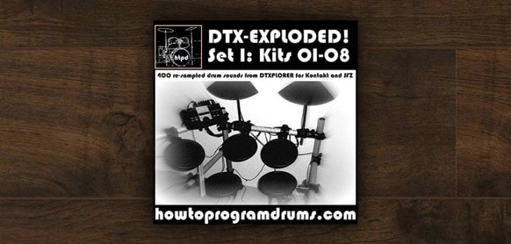 Free DTX – Exploded drum kit by Neil Paddock.