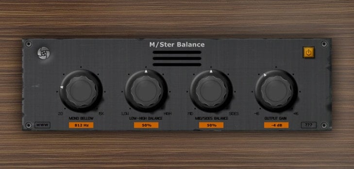 Free M/Ster Balance VST plugin by Ourafilmes.