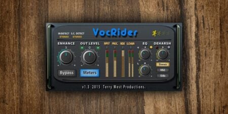 Free vocal rider VST plugin by Terry West.