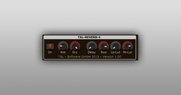 TAL-Reverb-4 FREE VST/AU/AAX reverb plugin by Togu Audio Line.