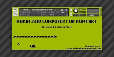 Nokia 3310 Composer free sample library for NI Kontakt.