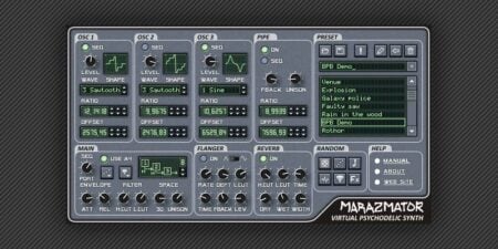 Vasily Makarov Releases Free Marazmator Virtual Synthesizer Marazmator 2.0 virtual synthesizer by Vasily Makarov.