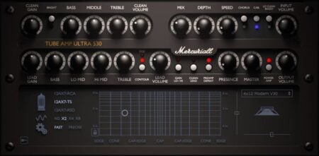 U539 Free virtual guitar amplifier by Mercuriall Audio Software.