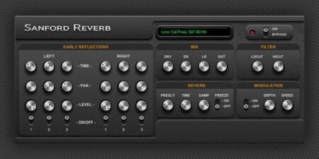 Sanford Reverb free VST plugin for Windows.