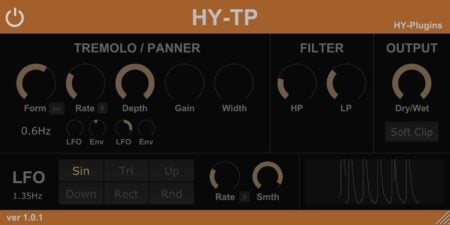 FREE HY-TP Tremolo VST/AU Plugin by HY-Plugins.
