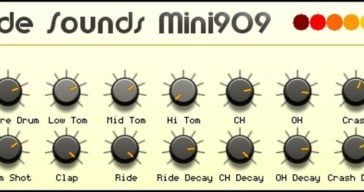 Free Roland TR-909 VST/AU plugin by Monade Sounds.