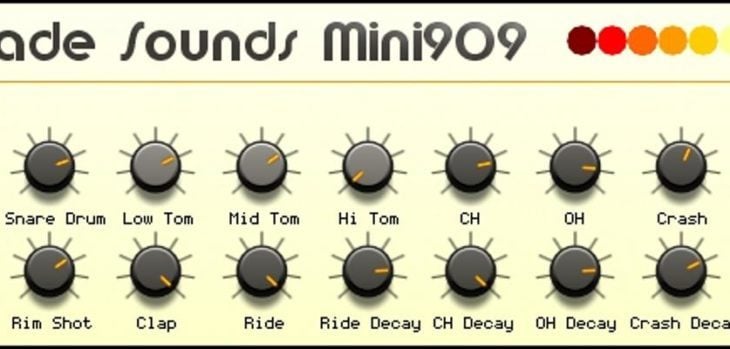 Free Roland TR-909 VST/AU plugin by Monade Sounds.