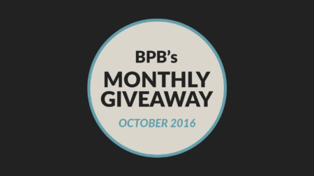 BPB Monthly Giveaway (October 2016)