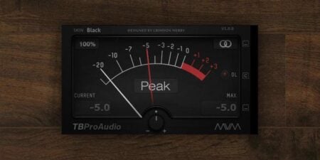 Free mvMeter VST/AU Plugin by TBProAudio.