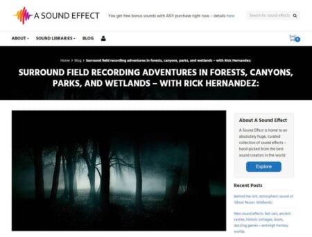 A Sound Effect Releases Free Surround SFX By Rick Hernandez