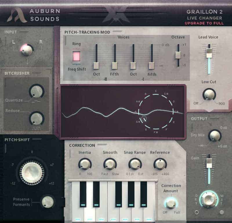 Graillon 2 free Auto-Tune VST plugin by Auburn Sounds