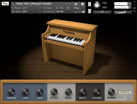 Free Toy Upright Piano For Kontakt by Pulseha