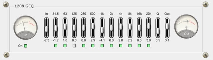1208 Audio Releases Free 1208 GEQ Equalizer VST Plugin