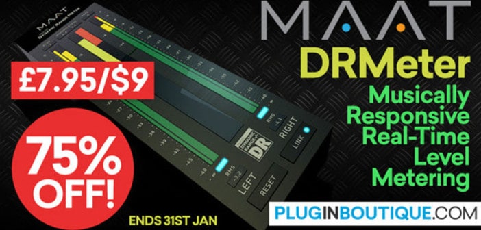 Get 75% OFF DRMeter By MAAT @ Pluginboutique ($9 Sale Price)