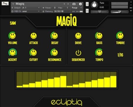 Free TB-303 Style Acid Bass Instrument For NI Kontakt