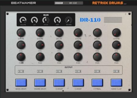 Free Retrox Drums Rompler VST/AU Plugin Released By BeatMaker