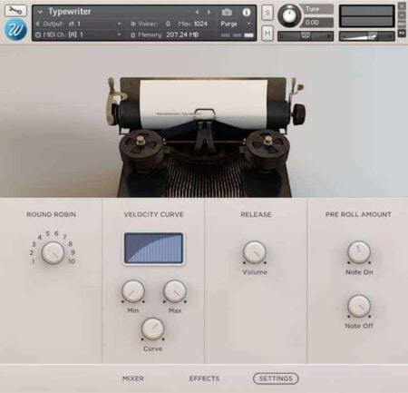 Free Typewriter Sample Library For Native Instruments Kontakt