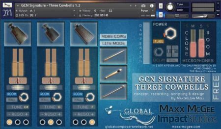 Free Cowbells Sample Library For NI Kontakt By Maxx McGee