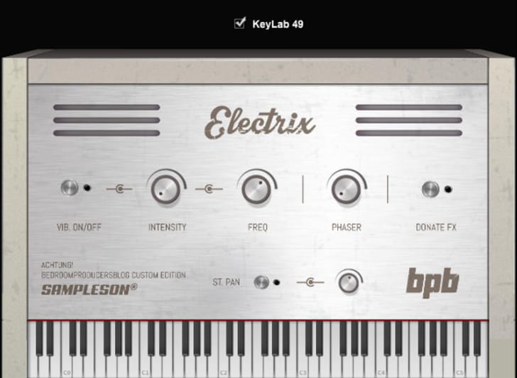 Sampleson Releases "Electrix BPB Edition" Free Piano VST Plugin