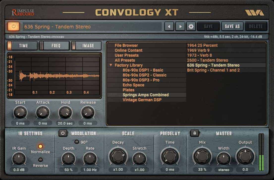 Convolution reverb vst