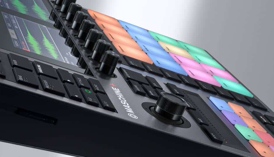 The brand new Maschine+ looks compact and ultra-portable.