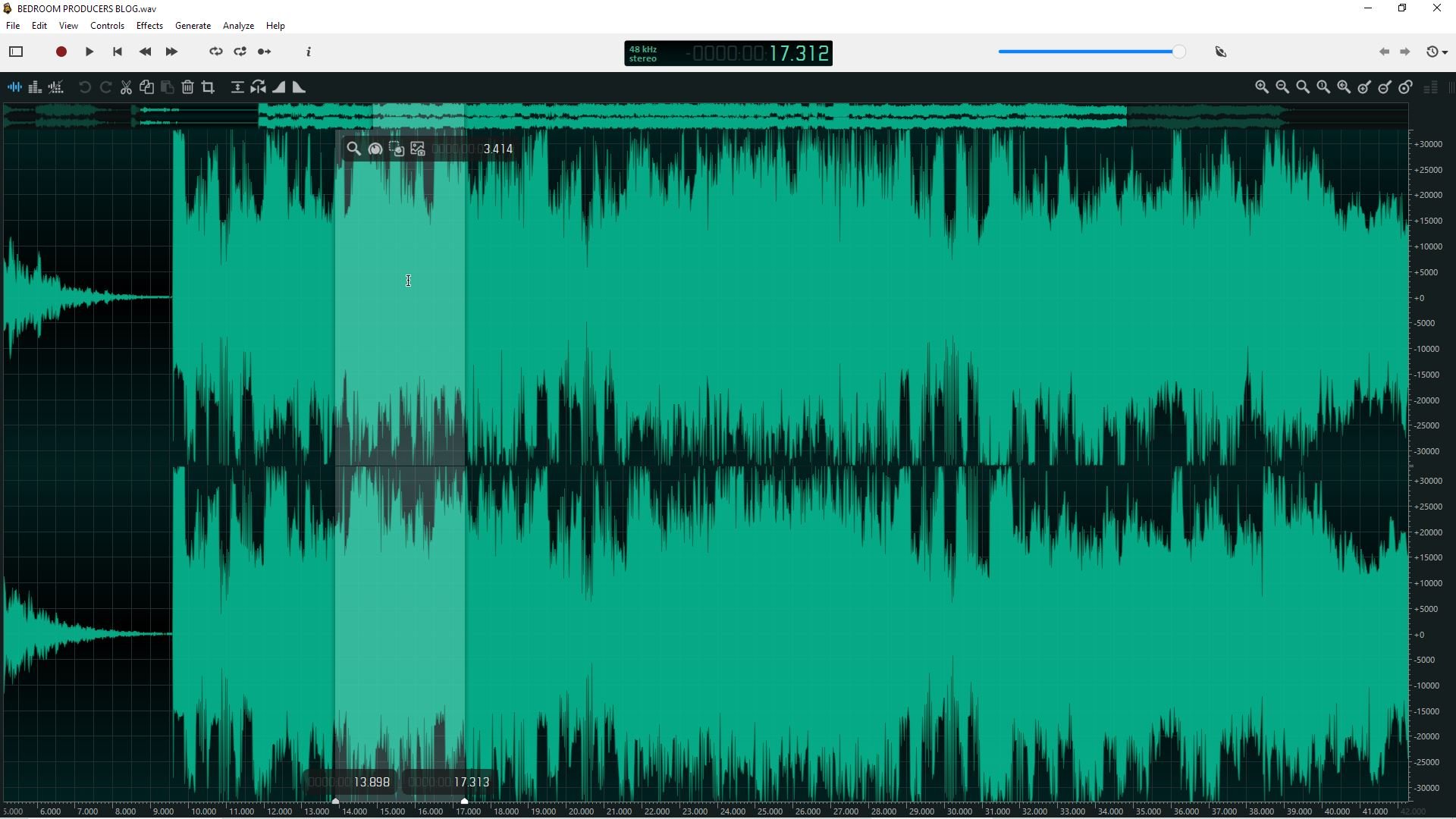 Ocenaudio is excellent free audio recroding software for Windows and Mac