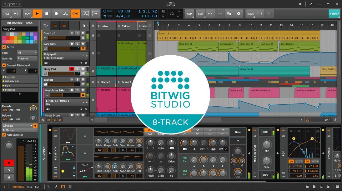 Get the Bitwig 8-Track workstation for FREE with the latest Beat Workzone.