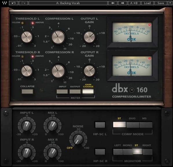 Taking a closer look at dbx® 160's user interface.