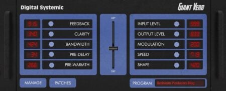 Giant Verb by Digital Systemic Emulations