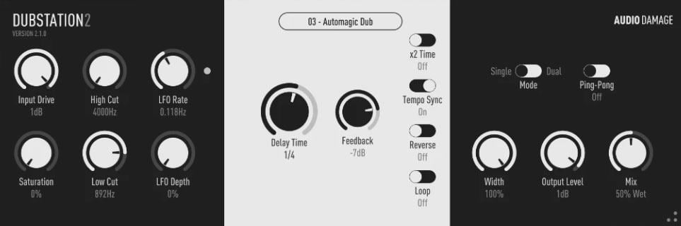 Dubstation 2 by Audio Damage is an instant source of dub effects.