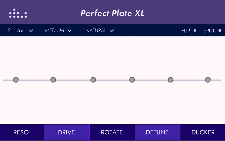 A closer look at Perfect Plate XL's interface.