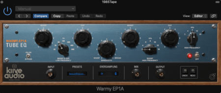 Warmy EP1A Tube EQ by Kiive Audio