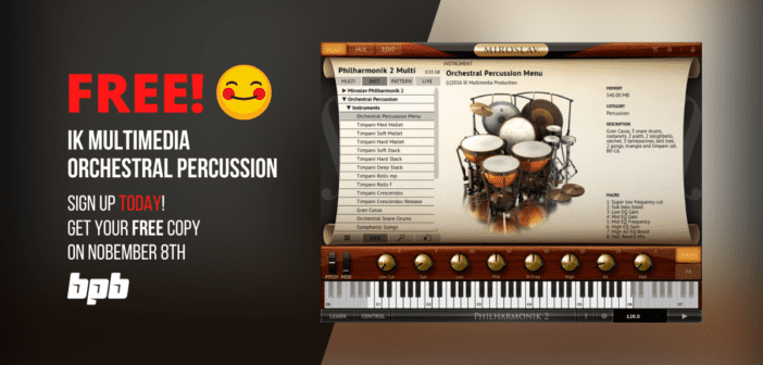 IK Multimedia Orchestral Percussion FREE