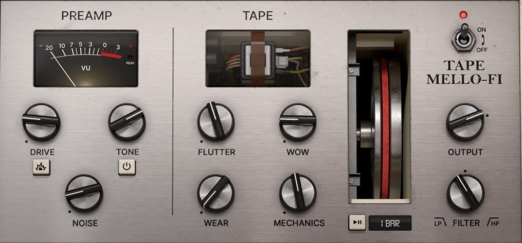 Tape MELLO-Fi's interface is inspired by the Mellotron.