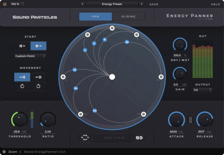 Energy Panner by Sound Particles