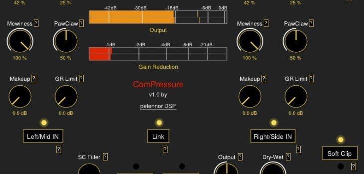 Compressure Is A Free Mid/Side Compressor By Pelennor DSP