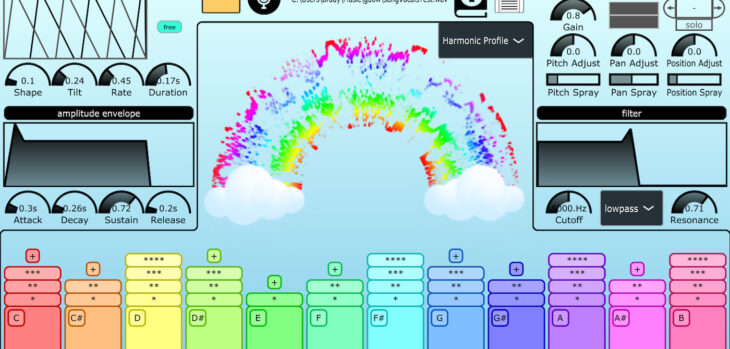 gRainbow Is A Free Pitch-Detecting Granular Synthesizer