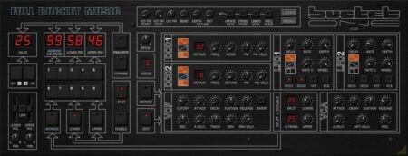 Full Bucket Music releases Bucket ONE, a FREE 80s-inspired synth plugin for macOS and Windows