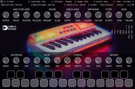 SampleScience Toy Keyboard
