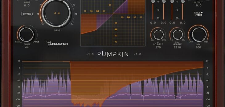 Acustica Audio Releases Pumpkin A FREE Saturation Plugin