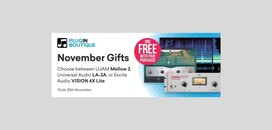 Get VISION 4X Lite, UAD's LA2A, Or UJAM Mellow 2 FREE With Any