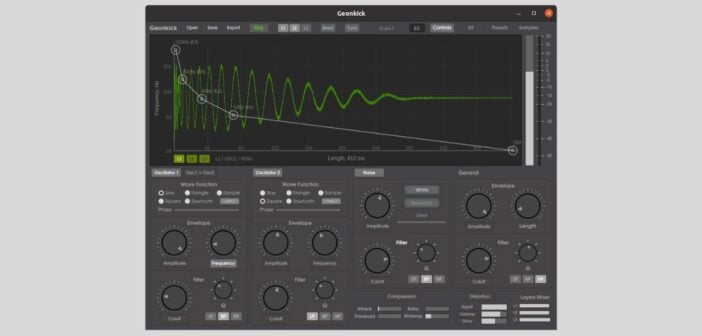 Geonkick Is A FREE Percussive Synthesizer