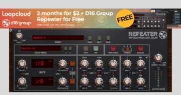 Repeater delay plugin is FREE with Loopcloud subscription until January 7