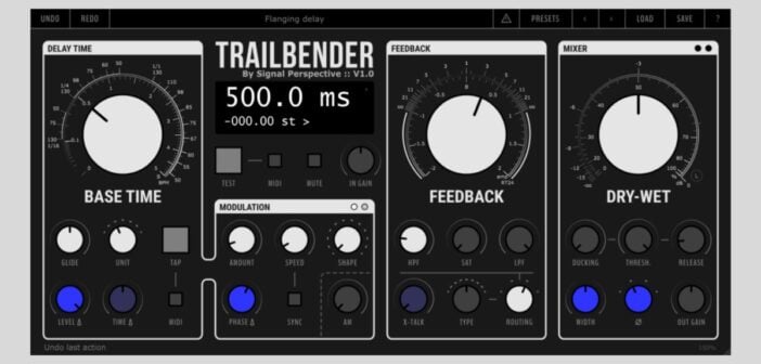 Signal Perspective’s Trailbender Delay-based Multi Effects Plugin is FREE