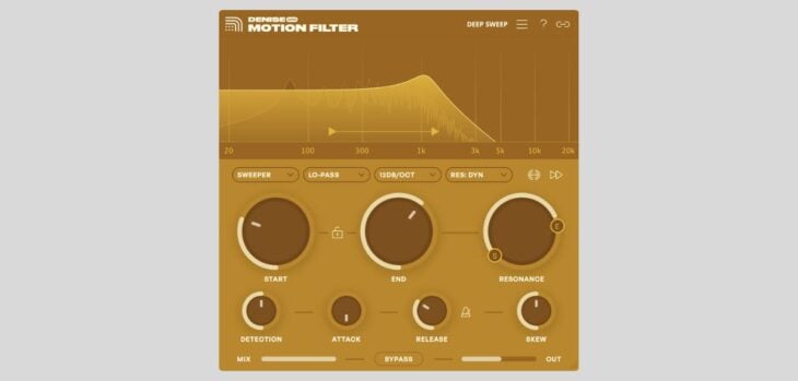 Denise Audio’s new Motion Filter digital filter plugin is now 43% off