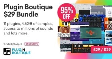 Pluginboutique Offers An Exclusive $29 Bundle For A Limited Time!